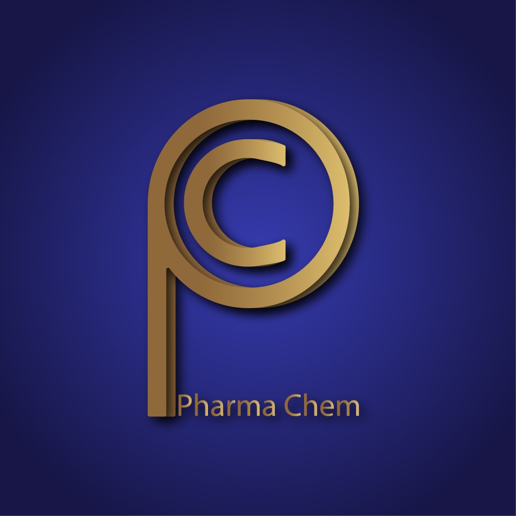 لوجو مكون من أول حرفيين في كلمتي pharma chem